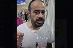 Dr. Muhammad Abu Salamiya, director of the Shifa Hospital in Gaza, after being released from prison (Photo: Social media)