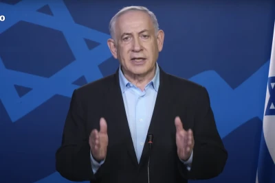 Israeli Prime Minister Benjamin Netanyahu delivers a video statement (Photo: Screenshot/GPO)