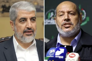 Senior Hamas officials, Khaled Mashal (left), Khalil Al-Hayya (Photo: REUTERS/Naseem Zeitoon, REUTERS/Esa Alexander)