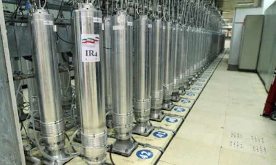 Centrifuge machines at the Natanz nuclear site. US intelligence sources say an explosion destroyed the power that supplies the advanced centrifuges. Photo: Atomic Energy Organization of Iran Handout/EPA)