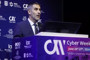 INCD chief Gaby Portnoy speaking at the Cyberweek annual conference, Tel Aviv, June 25, 2024 (Photo: Dror Sitkal)