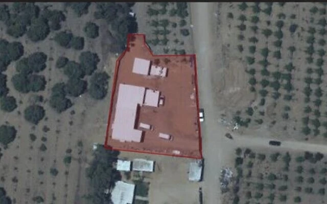 An image released by the IDF showing a Hamas site targeted in airstrikes on July 3, 2021 after incendiary balloon devices spark fires in southern Israel. (Photo: IDF Spokesperson’s Office)