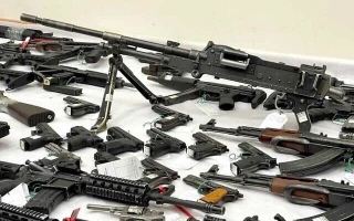 Illegal weapons seized in police raids in the Arab Israeli community, Nov. 9, 2021. (Photo: Israel Police)