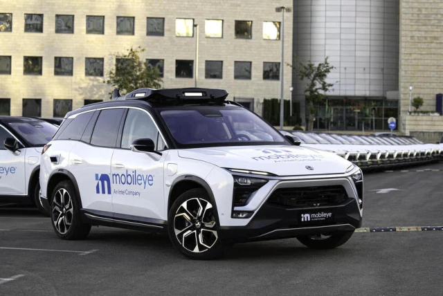 A Mobileye vehicle (Photo: Mobileye)