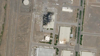 Satellite image showing extent of damage at Natanz nuclear facility (Photo: Planet Labs Inc.)