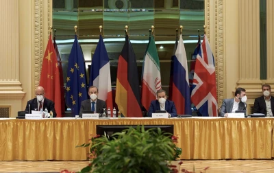 The Joint Commission of the JCPOA wraps up a round of nuclear deal talks in Vienna, May 1, 2021 (Photo: Enrique Mora/Twitter)