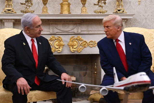 PM Netanyahu with US President Donald Trump at the White House in Washington, 7 April 2025. Photo: Gov.IL,  GPO/Avi Ohayon