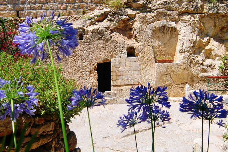 General view of The Garden Tomb, Jerusalem, July 15 2007. The Garden Tomb is believed by many to be the garden and sepulchre of Joseph of Arimathea, and therefore a possible site of the resurrection of Jesus. The Garden is owned and administered by The Garden Tomb Association, a Charitable Trust based in the United Kingdom. Photo by Adam Raynolds/Flash90
