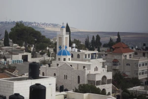 A view of the village of Taybeh in the west bank near the city of Ramallah, December 13, 2012. Photo by Yonatan Sindel/Flash90