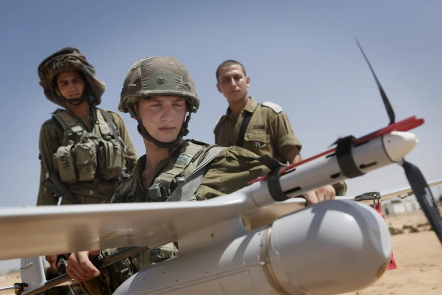 Israeli soldiers of the IDF Sky Rider unit at the Tze'elim army base. Photo by Miriam Alster/FLASH90
