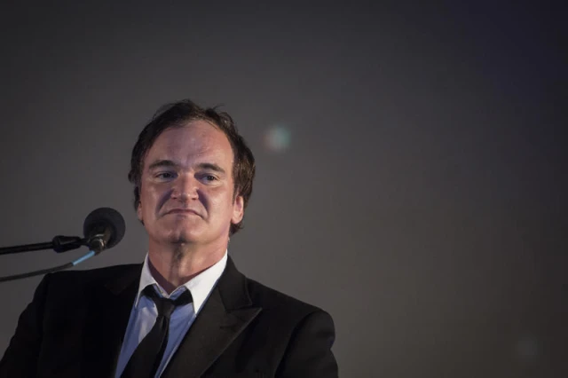 American filmmaker and actor Quentin Tarantino speaks after receiving an award at the opening night of the Jerusalem Film Festival held at Sultan's Pool near the Old City of Jerusalem, on July 7, 2016. Photo by Hadas Parush/Flash90