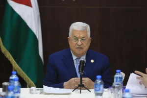 Palestinian President Mahmoud Abbas meets with members of the Executive Committee of the Palestine Liberation Organization in the West Bank city of Ramallah on October 3, 2019. Photo by FLASH90