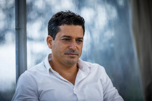 Likud party member Amichai Chikli conference of the Srugim news website ahead of the upcoming Israeli general elections outside the Supreme Court in Jerusalem, on October 30, 2022. Photo by Yonatan Sindel/Flash90