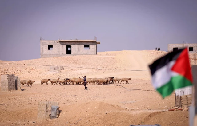 The village of Khashem Al-Karm , south of Yatta, in the West Bank on January 25, 2023. Photo by Wisam Hashlamoun/Flash90