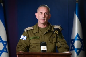 IDF Spokesperson Daniel Hagari gives a statement to the media in Tel Aviv on October 16, 2023 (Photo: Avshalom Sassoni/Flash90).