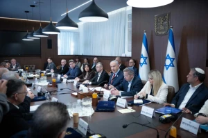Israeli Prime Minister Benjamin Netanyahu leads a government conference at the Prime Minister's office in Jerusalem on December 10, 2023 (Photo: Yonatan Sindel/Flash90).