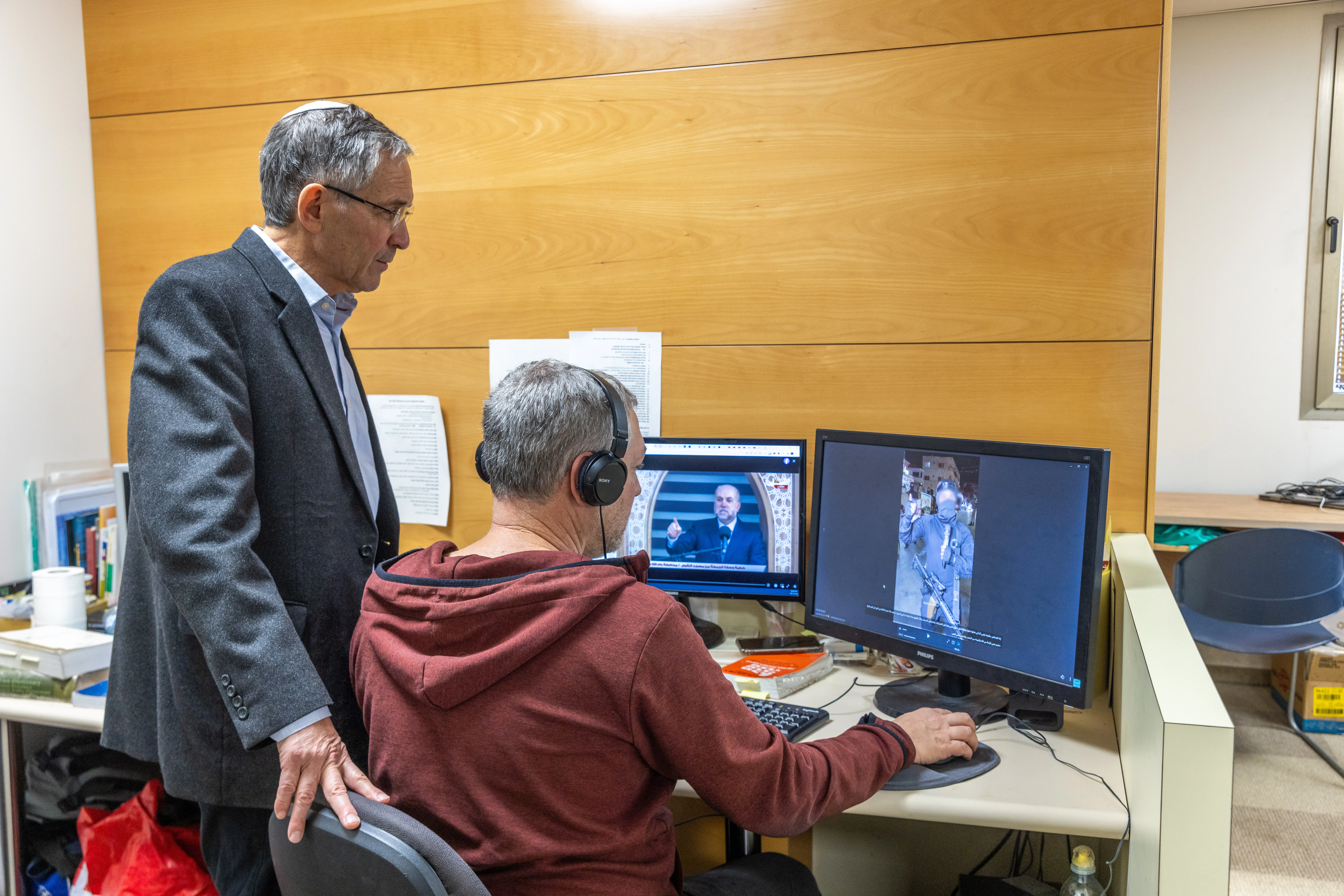Portrait of Itamar Marcus, a researcher and the founder and director of Palestinian Media Watch. December 12, 2023. Photo by Yossi Aloni/Flash90