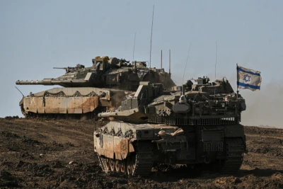IDF Merkava Tanks, on April 1, 2024 (Photo: Michael Giladi/ Flash90).