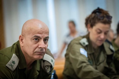 Major General Ghassan Alian, Head of Israel’s Coordination of Government Activities in the Territories (COGAT) arrives to the Supreme Court in Jerusalem for court hearing on the entering of humanitarian aid to the Gaza Strip, July 21, 2024. Photo by Yonatan Sindel/Flash90