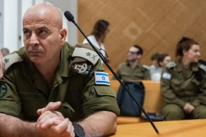 Major General Ghassan Alian, Head of Israel’s Coordination of Government Activities in the Territories (COGAT) arrives to the Supreme Court in Jerusalem for court hearing on the entering of humanitarian aid to the Gaza Strip, July 21, 2024. Photo by Yonatan Sindel/Flash90