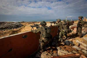 Israeli soldiers operating in Beit Lahia, in the northern Gaza Strip, on November 28, 2024. Photo by Oren Cohen/Flash90