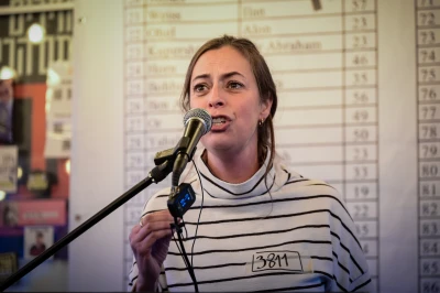 Families of Israelis held hostage in Gaza hold a press conference in Tel Aviv on January 6, 2024. Photo by Avshalom Sassoni/Flash90
