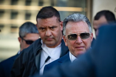 United States Special Envoy to the Middle East Steve Witkoff visits at Hostage square in Tel Aviv, January 30, 2025. Photo by Yonatan Sindel/Flash90