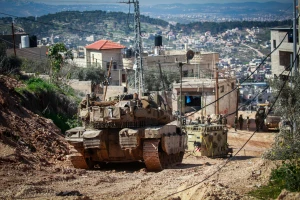 Israeli security forces seen during a military operation in the West Bank city of Jenin, February 25, 2025. Photo by Nasser Ishtayeh/Flash90