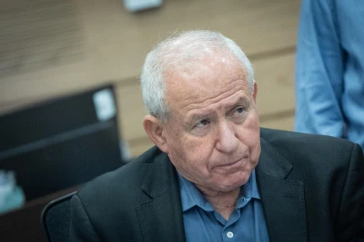Agriculture Minister Avi Dichter attends Economic Committee meeting at the Knesset, the Israeli Parliament in Jerusalem, on March 26, 2025. Photo by Yonatan Sindel/Flash90