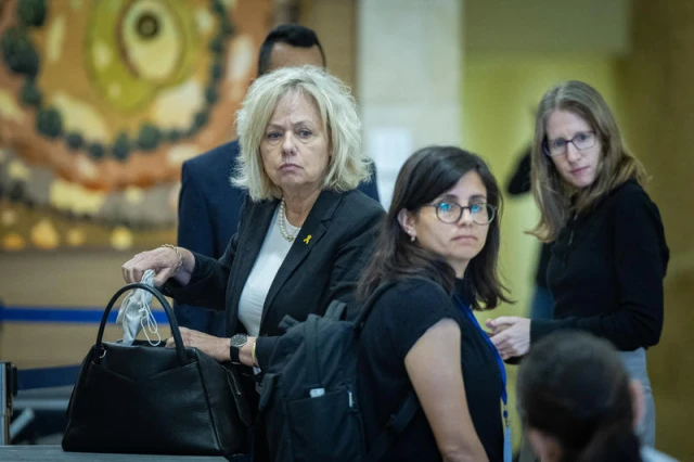 Israeli attorney general Gali Baharav Miara attends a Constitution, Law and Justice Committee leads a committee meeting in the Israeli Parliament in Jerusalem, on April 27, 2025. Photo by Yonatan Sindel/Flash90