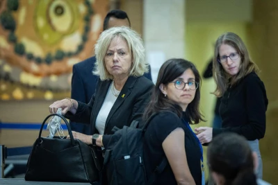 Israeli attorney general Gali Baharav Miara attends a Constitution, Law and Justice Committee leads a committee meeting in the Israeli Parliament in Jerusalem, on April 27, 2025. Photo by Yonatan Sindel/Flash90