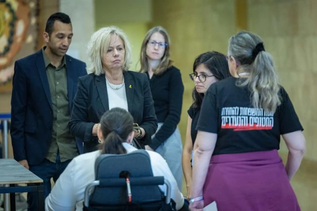 Israeli attorney general Gali Baharav Miara attends a Constitution, Law and Justice Committee leads a committee meeting in the Israeli Parliament in Jerusalem, on April 27, 2025. Photo by Yonatan Sindel/Flash90