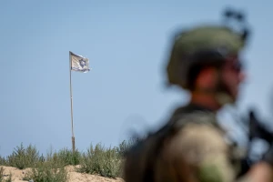 Ultra orthodox Jewish reserve soldiers of the IDF's Hasmonean Brigade operate in the Gaza Strip on June 26, 2025. The Hasmonean Brigade is the Israel Defense Forces' new Haredi (ultra orthodox) brigade. Photo by Chaim Goldberg/FLASH90