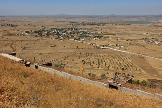 The Israeli border with Syria, as seen from the Golan Heights. July 03, 2025. Photo by Oren Cohen/FLASH90