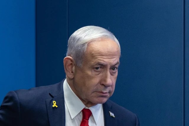 Israeli Prime Minister Benjamin Netanyahu holds a press conferene at the Prime Minister's office in Jerursalem, August 10, 2025. Photo by Yonatan Sindel/ Flash90