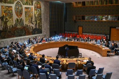 Ambassadors to the United Nations are seen during a session at the UN headquarters in New York, USA, on September 15, 2025. Photo by Arie Leib Abrams/Flash90