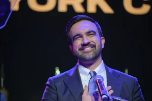 Elected New York City mayor Zohran Mamdani speaks after winning the race during a rally in Brooklyn, New York, U.S., November 4, 2025. Photo by Liri Agami/Flash90