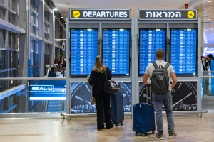 Travellers at Ben Gurion International Airport, October 23, 2025. Photo by Nati Shohat/Flash90