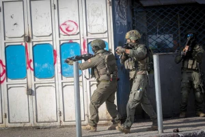 Israeli army forces during a military operation in the city of Nablus in the Shomron region of Israel. November 20, 2025. (Photo: Nasser Ishtayeh/Flash90)