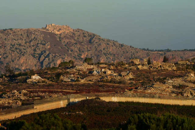 View of Southern Lebanon, as it seen from the Israeli side of the border, on November 27, 2025. Photo by Yaniv Nadav/Flash90