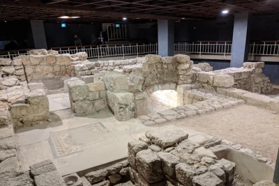 Remains of the houses inside the Herodian Quarter Museum, before the renovation and the re-opening in May/June 2024 (Photo: Social Media).