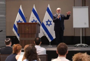 Prime Minister Benjamin Netanyahu attends a Finance Ministry Budget Division economic event, June 28, 2023 (Photo: Amos Ben-Gershom/GPO)