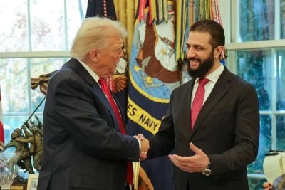 Donald Trump and al Sahara meet at The White Hose, November 11 2025 Photo: The White House