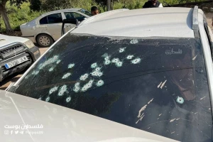 The car of the Palestinian terrorist Mohammed Daraghmah who was killed in Tubas city, on April 12, 2024 (Photo: X).