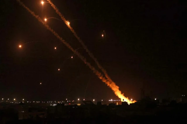 Hezbollah Rockets fired on Israel, May 16/17, 2024 (Photo: Social Media).
