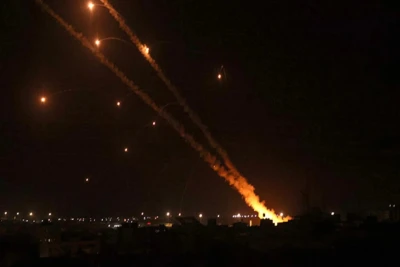 Hezbollah Rockets fired on Israel, May 16/17, 2024 (Photo: Social Media).