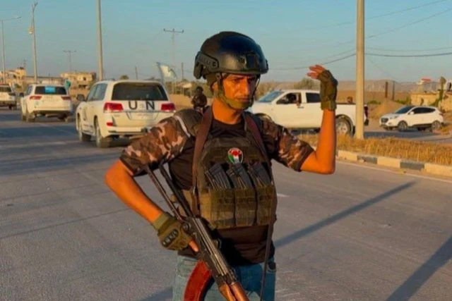 Yasser Abu Shabab, Leader of anti Hamas Gaza Militia and collaborator with Israel. May 25, 2025 Photo: (Photo used under section 27A of the copyright law)