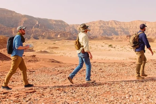 Joshua Waller, Doron J Keidar, and John Enarson in I Am Israel: The Mountain of the King (2025) Photo: IMDB