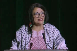 Rep. Rashida Tlaib at the People’s Conference for Palestine, Detroit. (Photo: screenshot from Social Media/X)