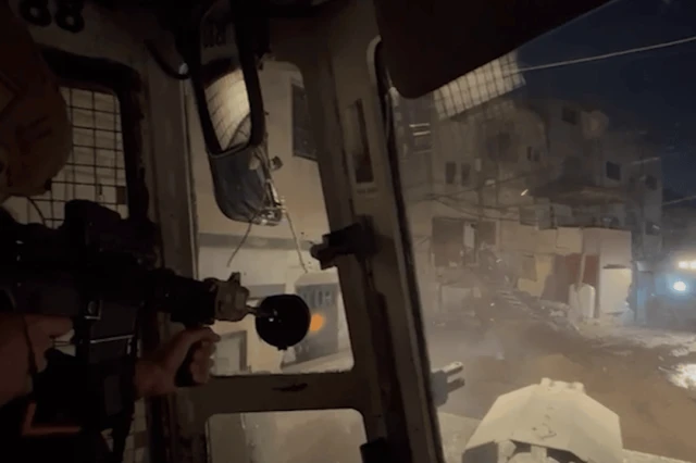 Israeli forces target terrorist operatives during a counterterrorism operation in Jenin, January 21, 2025. Photo: Screenshot of IDF footage.